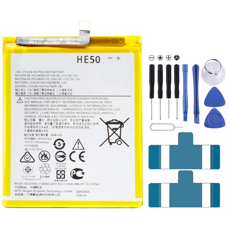Batteria ai polimeri di litio HE50 da 4850 mAh per Motorola Moto E4 Plus / XT1775, For Moto E4 Plus Batteria ai polimeri di litio HE50 da 4850 mAh per Motorola Moto E4 Plus / XT1775, For Moto E4 Plus